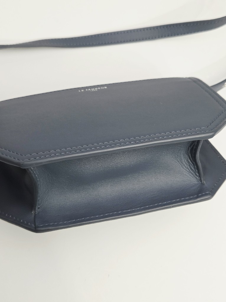 Excellent Le Tanneur Rose Crossbody Bag - Clay Blue Smooth Leather — image 4 of 8